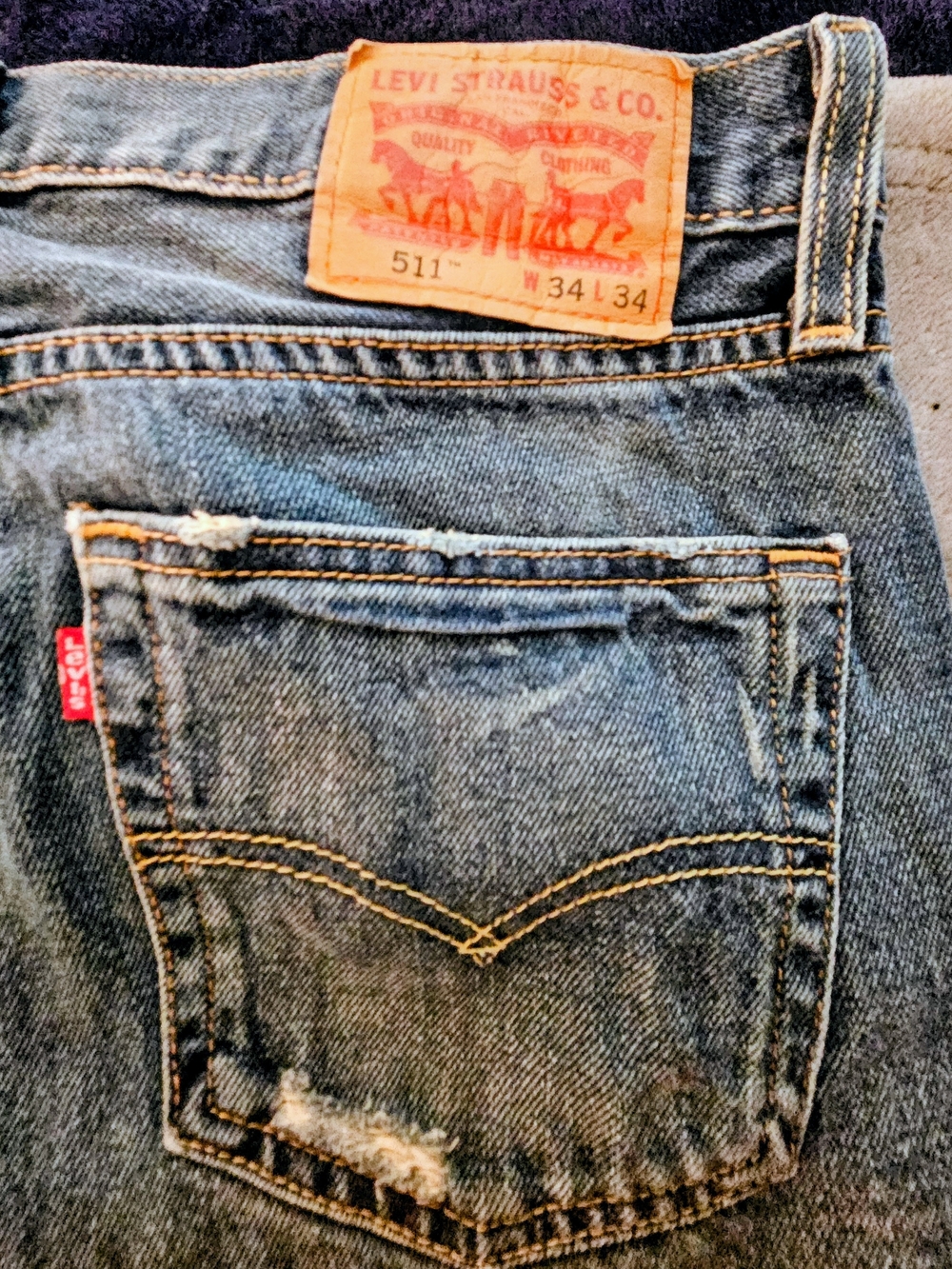 Levi's 511 Men's Slim Fit Blue Jeans - W34 L34